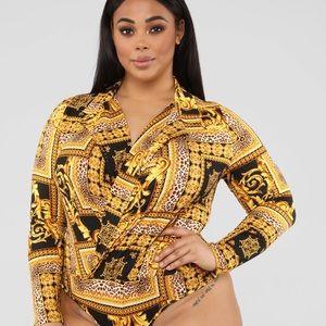 Black & Gold bodysuit